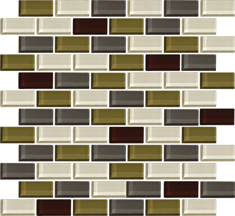 Daltile Color Wave 2 x 1 12" x 13"-Glass Mosaic-Daltile-Autumn Trail-12" x 13"-State Tile