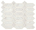 Marazzi Castellina 13" x 15"-Natural Stone Mosaic-Marazzi-Linear Hex White Gray-13" x 15"-State Tile