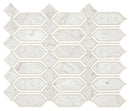 Marazzi Castellina 13" x 15"-Natural Stone Mosaic-Marazzi-Linear Hex White Gray-13" x 15"-State Tile