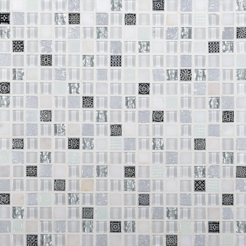 Daltile Marvel 12" x 12"-Stone & Glass Mosaic-Daltile-Opal-12" x 12"-State Tile
