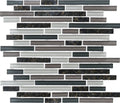 Daltile Granite Radiance Linear 12" x 13.75"-Stone & Glass Mosaic-Daltile-Ubatuba Blend-12" x 13.75"-State Tile