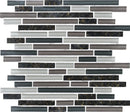 Daltile Granite Radiance Linear 12" x 13.75"-Stone & Glass Mosaic-Daltile-Ubatuba Blend-12" x 13.75"-State Tile
