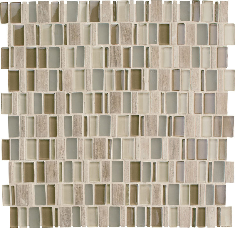 Daltile Clio 12" x 12"-Stone & Glass Mosaic-Daltile-Hera-12" x 12"-State Tile