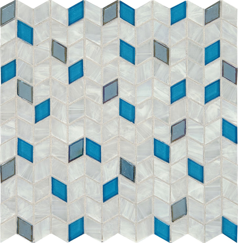 Daltile Interstellar 12.31" x 12.50"-Stone & Glass Mosaic-Daltile-Blue Bayou-12.31" x 12.50"-State Tile