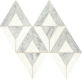 Daltile Lavaliere 10" x 18"-Natural Stone Mosaic-Daltile-Carrar White Thassos White-10" x 18"-State Tile