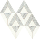 Daltile Lavaliere 10" x 18"-Natural Stone Mosaic-Daltile-Carrar White Thassos White-10" x 18"-State Tile