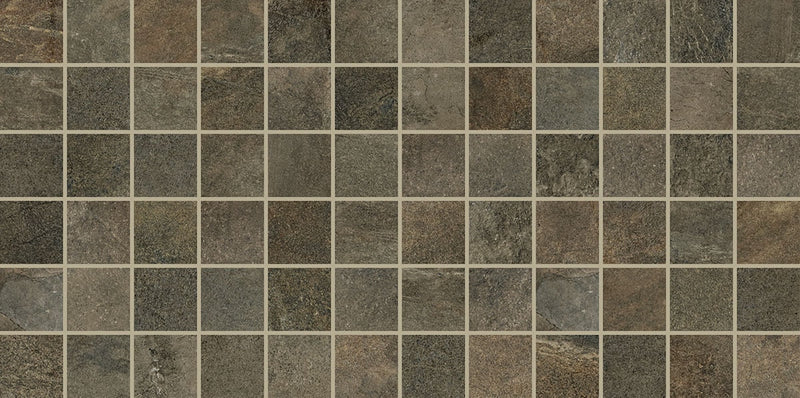 Daltile Slate Attache 2 x 2 12" x 24"-Porcelain Mosaic-Daltile-Multi Green Mosaic-12" x 24"-State Tile