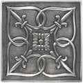 Daltile Massalia Deco Fleur De Lis 4" x 4"-Metal Tile-Daltile-Pewter-4" x 4"-State Tile