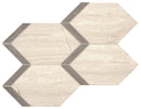 Marazzi Castellina 13" x 17"-Natural Stone Mosaic-Marazzi-Elongated Hex Gray Fawn-13" x 17"-State Tile
