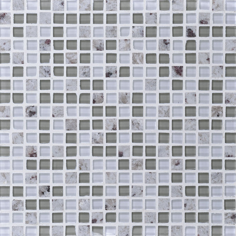 Daltile Granite Radiance 12" x 12"-Stone & Glass Mosaic-Daltile-Kashmir White Blend-12" x 12"-State Tile
