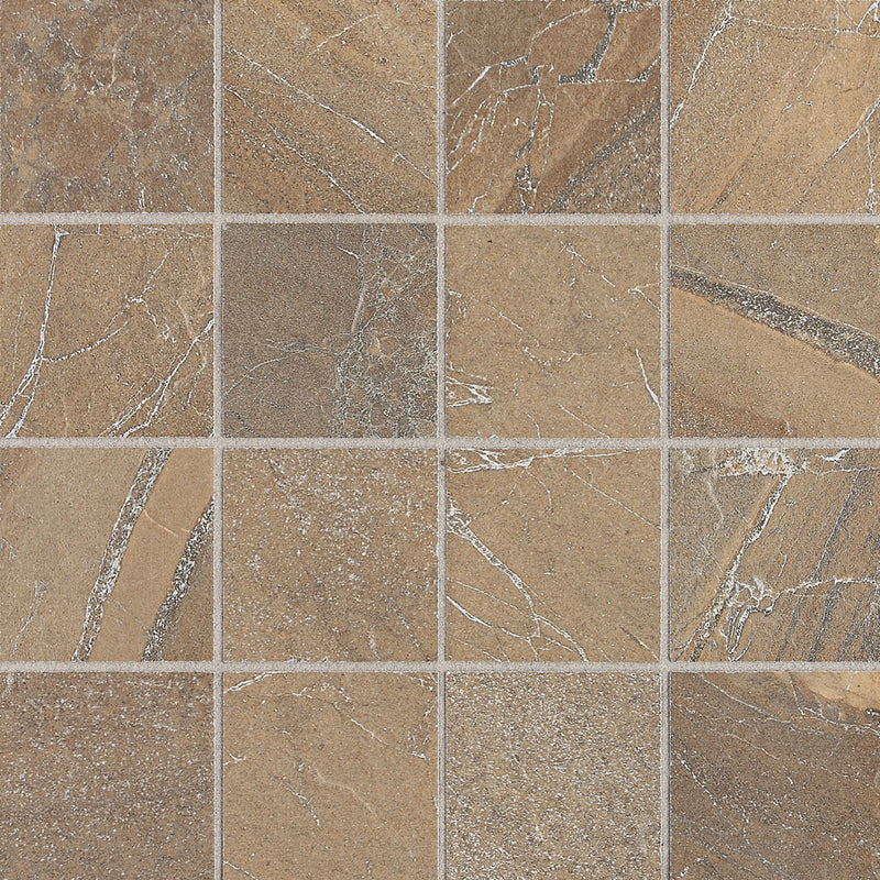 Daltile Ayers Rock 3 x 3 14" x 14"-Porcelain Mosaic-Daltile-Bronzed Beacon Mosaic-14" x 14"-State Tile