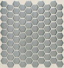 Daltile Metallica Hexagon 1 x 1 12" x 12"-Metal Mosaic-Daltile-Brushed Stainless Steel-12" x 12"-State Tile
