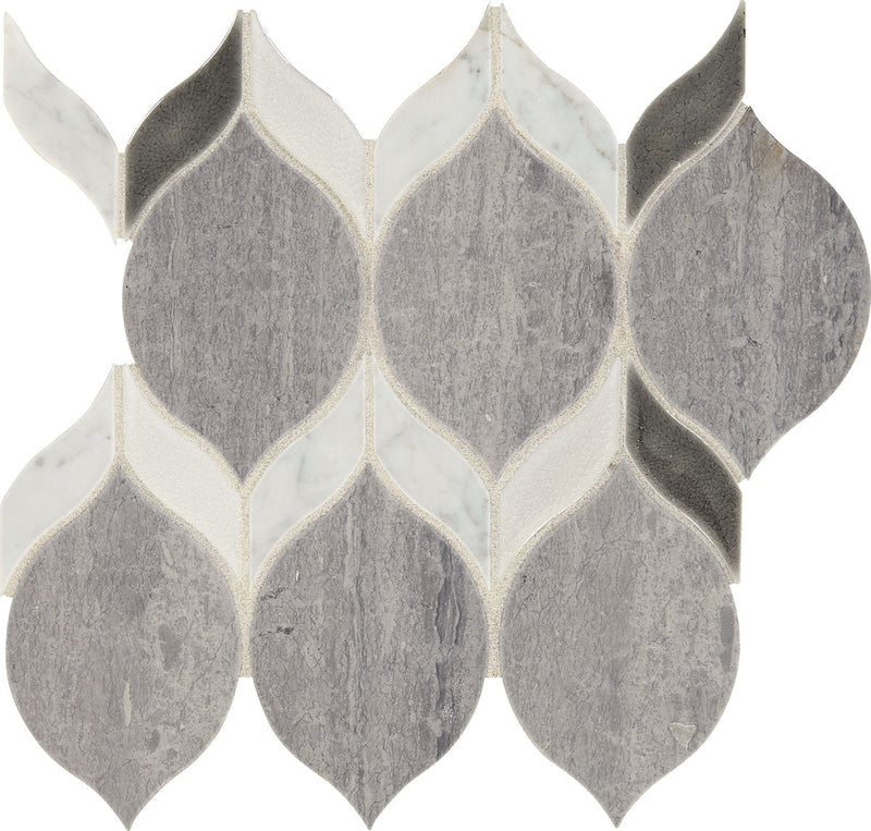 Daltile Fonte 10.37" x 8.25"-Natural Stone Mosaic-Daltile-Heather Harbor Blend-10.37" x 8.25"-State Tile