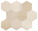 American Olean Ascend Stone 4 Hex 11.50" x 14.13"-Natural Stone Mosaic-American Olean-Honest Greige-11.50" x 14.13"-State Tile