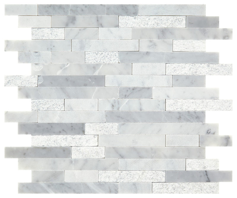 Daltile Minute Mosaix 12" x 12"-Natural Stone Mosaic-Daltile-Carrara White-12" x 12"-State Tile