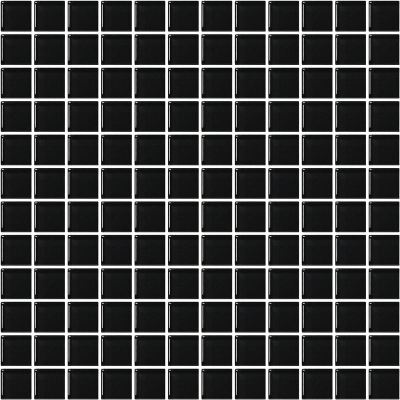 American Olean Color Appeal Mosaic 12" x 12"-Glass & Stone Mosaic-American Olean-Slate-12" x 12"-State Tile