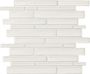 Daltile Amity Linear 12" x 14"-Glass Mosaic-Daltile-White-12" x 14"-State Tile