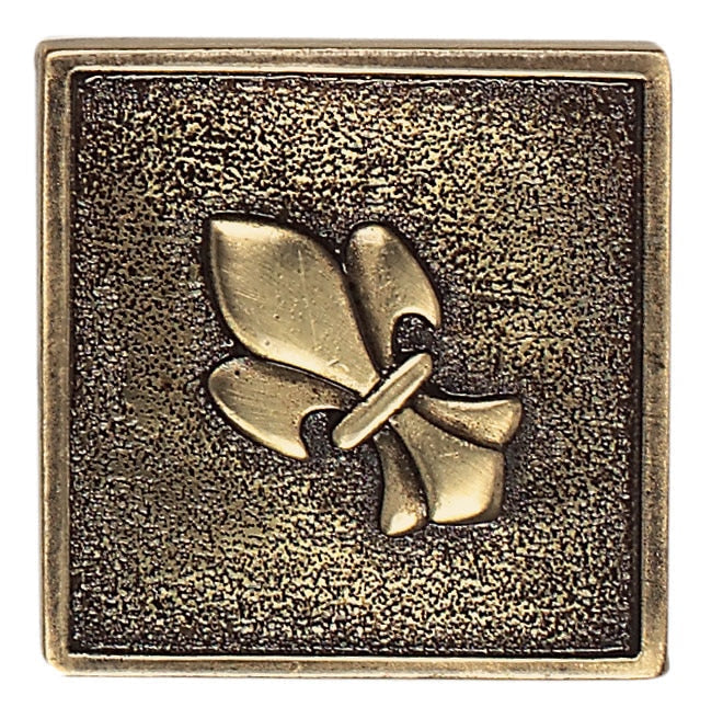 Daltile Massalia Dot Fleur De Lis 2" x 2"-Metal Tile-Daltile-Bullion-2" x 2"-State Tile