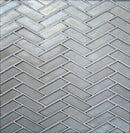 Daltile Illuminary Herringbone 12" x 12"-Glass Mosaic-Daltile-Silverlight-12" x 12"-State Tile