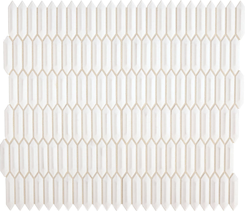 Daltile Revalia 11.50" x 12.50"-Ceramic Mosaic-Daltile-Calming White-11.50" x 12.50"-State Tile