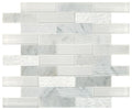 Daltile Simplystick Mosaix 11" x 11"-Stone & Glass Mosaic-Daltile-Carrara White And Glass Blend-11" x 11"-State Tile