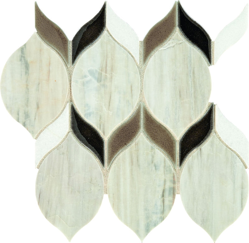 Daltile Fonte 10.37" x 8.25"-Natural Stone Mosaic-Daltile-Pier White Blend-10.37" x 8.25"-State Tile