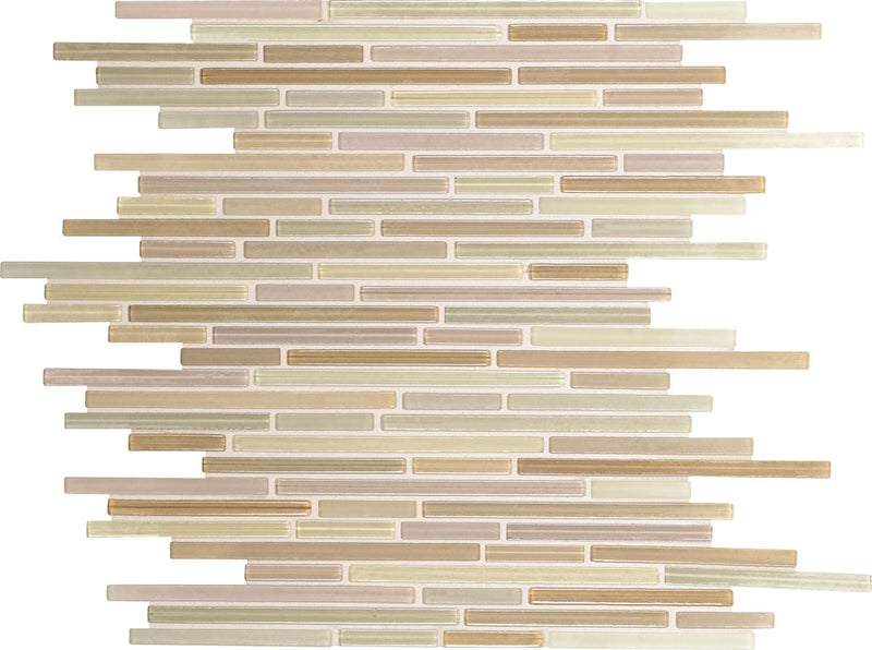 Daltile Caprice 12" x 13"-Glass Mosaic-Daltile-Vanilla Blend-12" x 13"-State Tile
