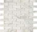 Daltile Lavaliere 11" x 14"-Natural Stone Mosaic-Daltile-Alluring White Brass-11" x 14"-State Tile