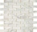 Daltile Lavaliere 11" x 14"-Natural Stone Mosaic-Daltile-Alluring White Brass-11" x 14"-State Tile