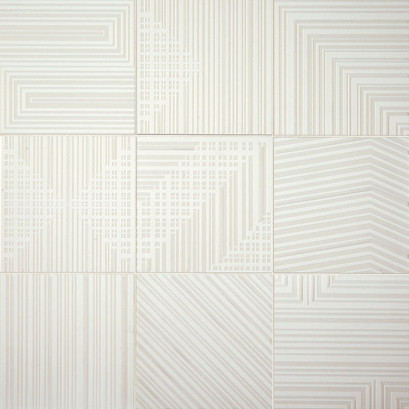Daltile Geometric Fusion 8" x 8"-Porcelain Tile-Daltile-Pearl-8" x 8"-State Tile