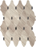 Daltile Lavaliere 10" x 13"-Stone & Glass Mosaic-Daltile-Chenille White Antique Mirror-10" x 13"-State Tile