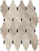 Daltile Lavaliere 10" x 13"-Stone & Glass Mosaic-Daltile-Chenille White Antique Mirror-10" x 13"-State Tile
