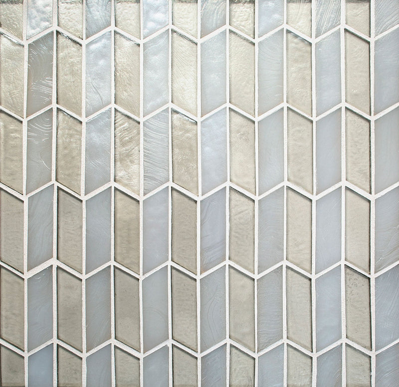 Daltile Illuminary Accordian 12" x 12"-Glass Mosaic-Daltile-Illustrious Blend-12" x 12"-State Tile
