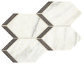 Marazzi Castellina 13" x 17"-Natural Stone Mosaic-Marazzi-Elongated Hex White Midnight Gray-13" x 17"-State Tile