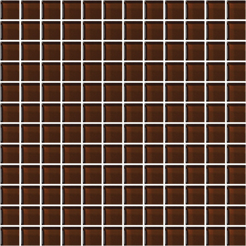 American Olean Color Appeal Mosaic 12" x 12"-Glass & Stone Mosaic-American Olean-Copper Brown-12" x 12"-State Tile