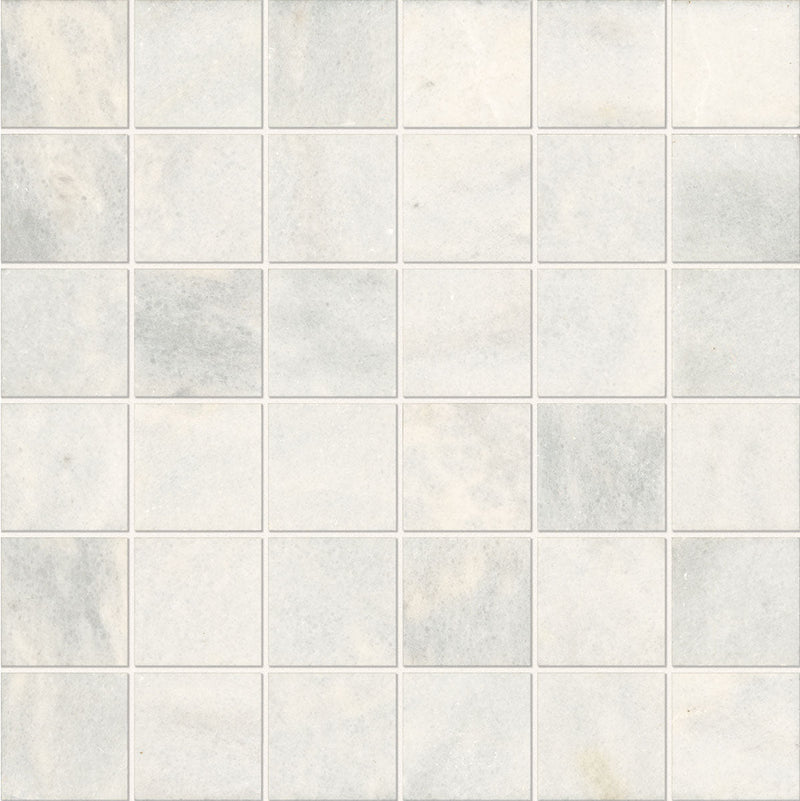 Daltile Parksville Stone 2 X 2 12" x 12"-Natural Stone Mosaic-Daltile-Yukon White Mosaic-12" x 12"-State Tile