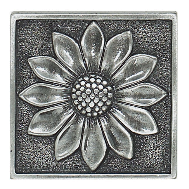 Daltile Massalia Dot Floral 2" x 2"-Metal Tile-Daltile-Pewter-2" x 2"-State Tile