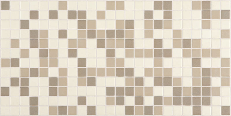 American Olean Unglazed 1 x 1 Mosaic Blends 12" x 24"-Porcelain Mosaic-American Olean-Totally Neutral-12" x 24"-State Tile