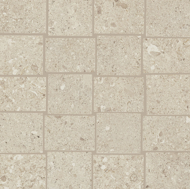 Daltile Dignitary Abstract 12" x 12"-Porcelain Mosaic-Daltile-Notable Beige-12" x 12"-State Tile