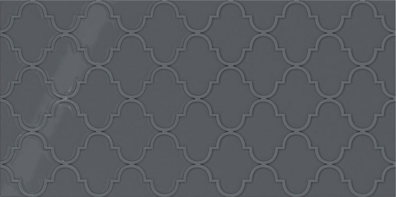 Daltile Showscape Arabesque Pattern 12" x 24"-Ceramic Tile-Daltile-Deep Gray-12" x 24"-State Tile