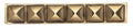 Daltile Massalia Deco Pinnacle 1" x 6"-Metal Strip-Daltile-Bullion-1" x 6"-State Tile