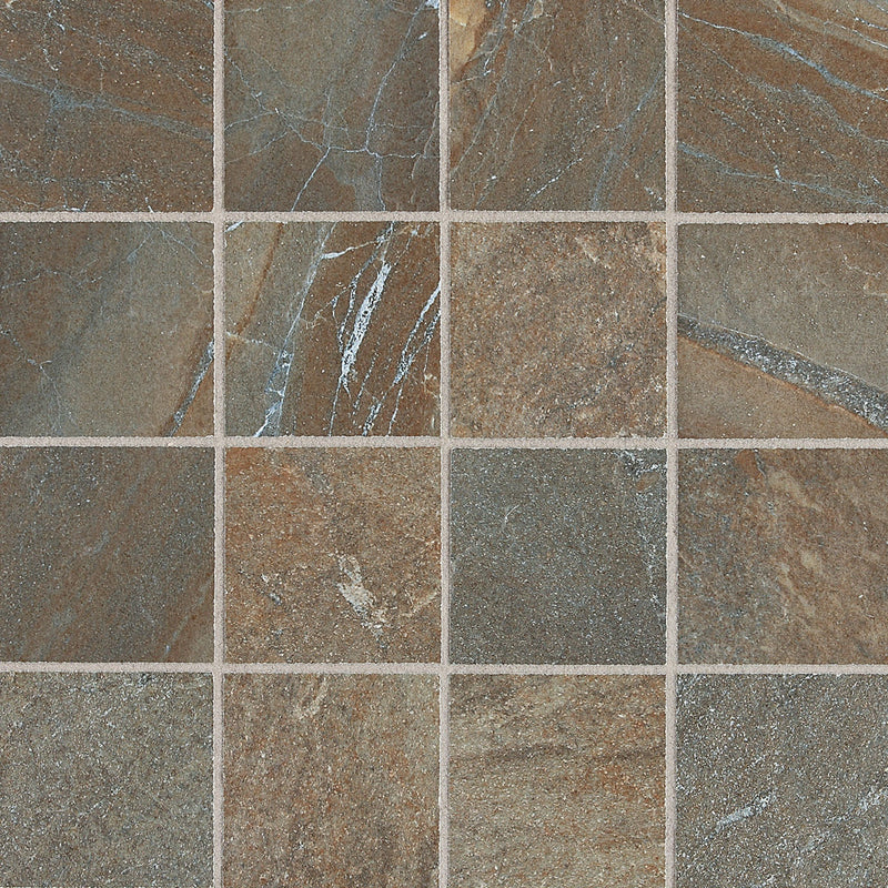 Daltile Ayers Rock 3 x 3 14" x 14"-Porcelain Mosaic-Daltile-Rustic Remnant Mosaic-14" x 14"-State Tile