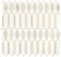 Daltile Lavaliere 11" x 11"-Natural Stone Mosaic-Daltile-Carrar White Thassos White Pearl-11" x 11"-State Tile