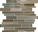 Daltile Crystal Shores Linear 12" x 14"-Glass Mosaic-Daltile-Sapphire Lagoon-12" x 14"-State Tile
