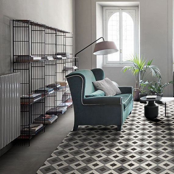 Marazzi D Segni Deco 8" x 8"-Porcelain Tile-Marazzi-State Tile