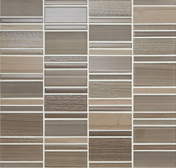 American Olean Serentina 12" x 12"-Glass & Stone Mosaic-American Olean-Solitude-12" x 12"-State Tile