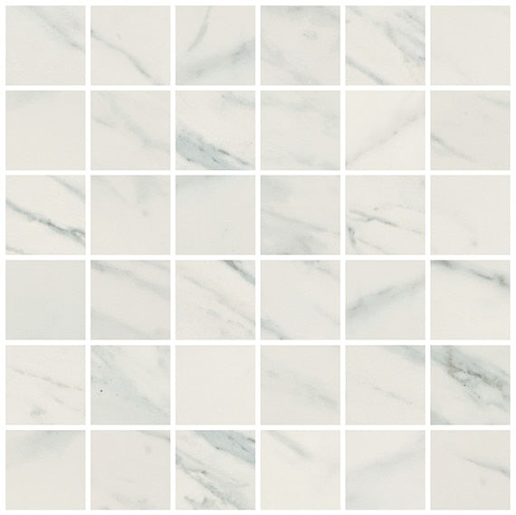 American Olean Ideology 11.34" x 11.34"-Porcelain Mosaic-American Olean-Carrara White-11.34" x 11.34"-State Tile