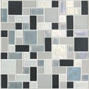 Daltile Coastal Keystones Block Random 12" x 12"-Glass Mosaic-Daltile-Tropical Thunder-12" x 12"-State Tile
