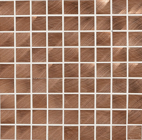 Daltile Structure 1 x 1 11.8" x 11.8"-Metal Mosaic-Daltile-Copper-11.8" x 11.8"-State Tile