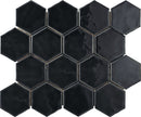 Marazzi Artistic Reflections 3" Hex 11.82" x 14.19"-Ceramic Mosaic-Marazzi-Onyx-11.82" x 14.19"-State Tile